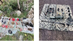 Çok sayıda mühimmat ele geçirildi