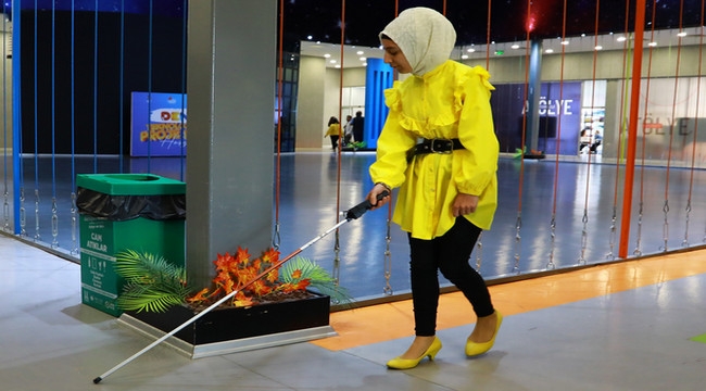 Erzurum Büyükşehir Belediyesi'nden "Akıllı Baston"