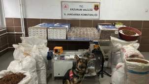 Erzurum'da kaçak tütün operasyonu