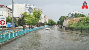 Erzurum'da sağanak etkili oldu