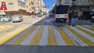 Bir günlük yaya yolu çizgisi