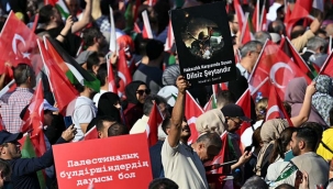 İstanbul'da Büyük Filistin Mitingi 