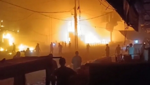 Şimdi de pazar yerini vurdu