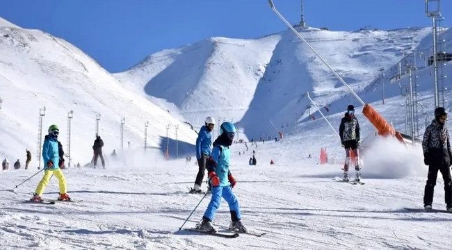 Palandöken'de kayak ve kızak keyfi