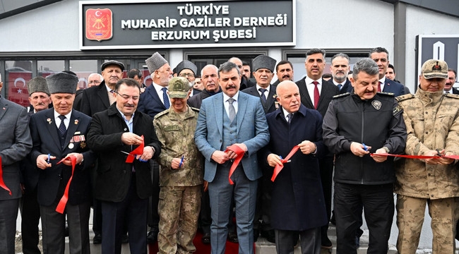Erzurum Muharip Gaziler Derneği yeni binasına kavuştu
