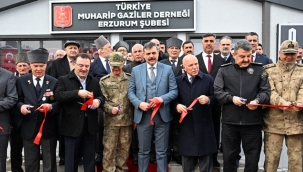 Erzurum Muharip Gaziler Derneği yeni binasına kavuştu