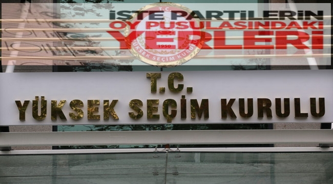 Partilerin oy pusulasındaki yerleri belli oldu 