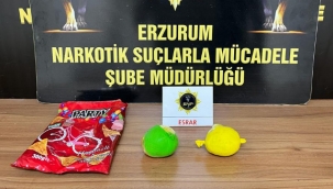 Uyuşturucu bu kez çocuk gıda paketine zulalanmış