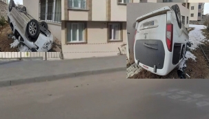 Bahçe duvarını aştı...