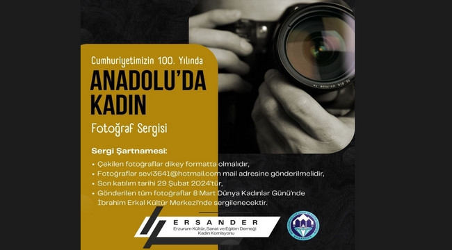 ERSANDER'den "Anadolu Kadını" Fotoğraf Sergisi