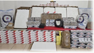 Erzurum polisinden kaçak sigara ve uyuşturucu operasyonları