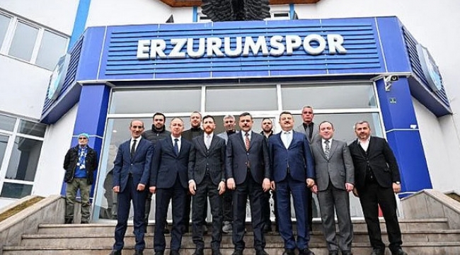 Vali Çiftçi, Erzurumspor'u tesislerinde ziyaret etti