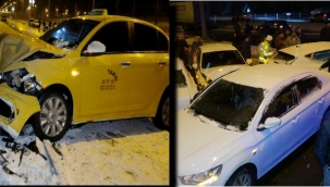 Erzurum'da 30 aracın karıştığı zincirleme kaza