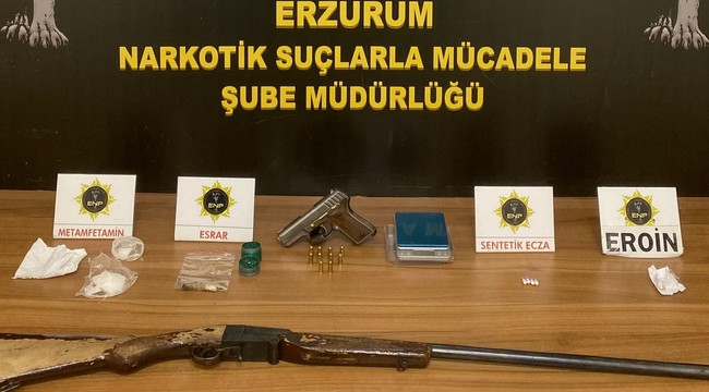 Erzurum'da uyuşturucu operasyonu