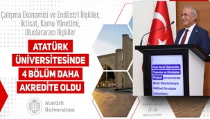 Atatürk Üniversitesi'nde 4 bölüm daha