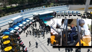 Erzurum Büyükşehir araç filosunu güçlendiriyor