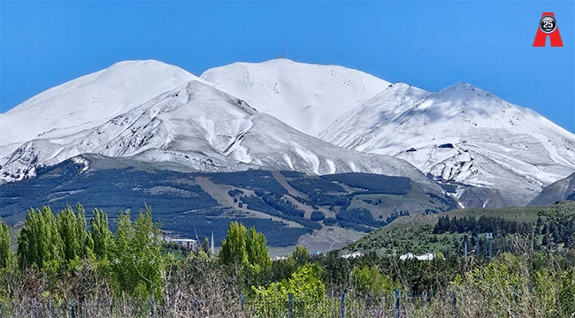 Erzurum'da dört mevsim aynı günde