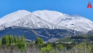 Erzurum'da dört mevsim aynı günde