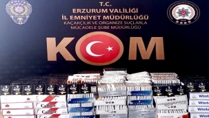 Erzurum'da kaçak sigara operasyonu