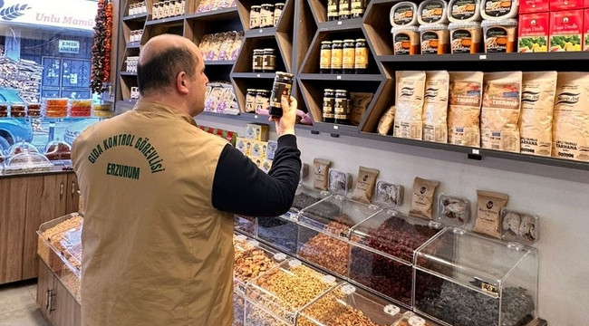 Erzurum'da gıda denetimleri yoğunlaştırıldı