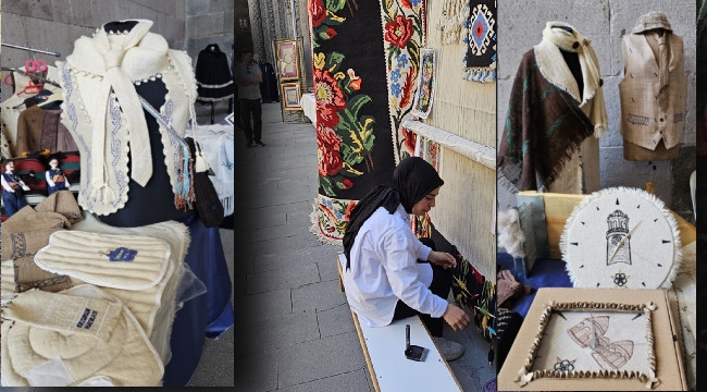 Erzurum'da tarihi medresede yıl sonu sergisi