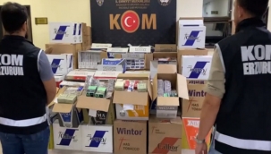 Erzurum'da sigara kaçakçılığına operasyon