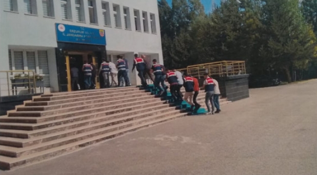 Erzurum'da terör propagandasında 8 kişi yakalandı