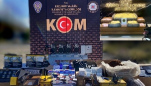 Erzurum'da uyuşturucu ve kaçak sigaraya bir darbe daha
