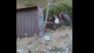 İspir'de traktör devrildi: 11 yaralı...