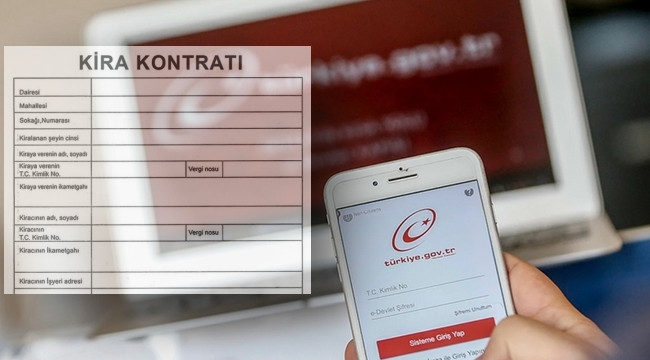 Kira kontratları e-Devlet üzerinden...