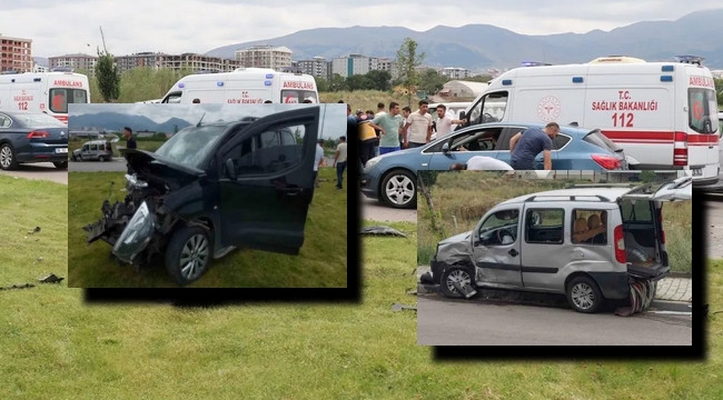 Mehmet Sekmen Bulvarı'nda kaza: 9 yaralı...