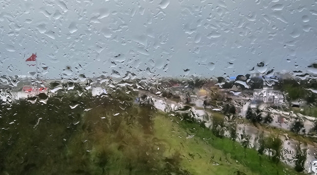 Erzurum'da yağış etki oldu