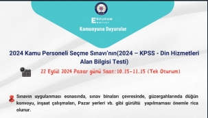 KPSS için uyarı