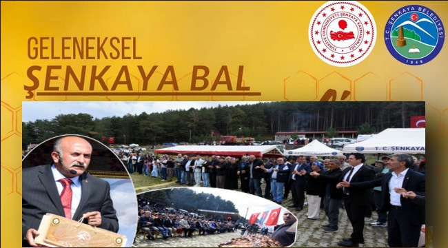 Şenkaya BAL FESTİVALİ ile şenlendi