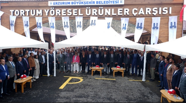 Tortum'da Yöresel Ürünler Çarşısı...