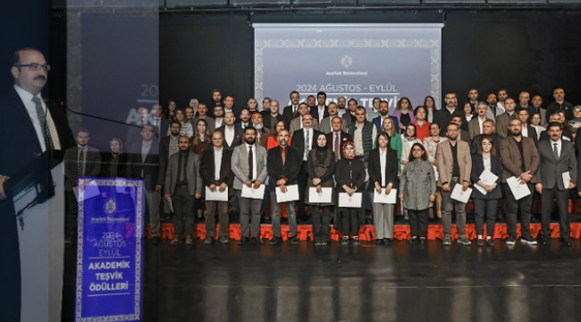 Atatürk Üniversitesi'nde Bilimsel Teşvik Ödülleri