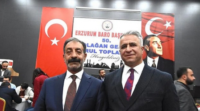 Erzurum Baro Başkanı Mesut Öner...
