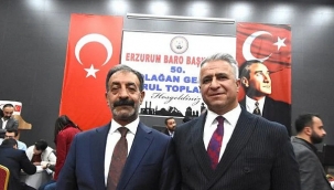 Erzurum Baro Başkanı Mesut Öner...