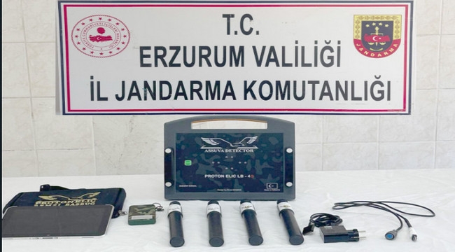 Şenkaya definecilerine suçüstü...
