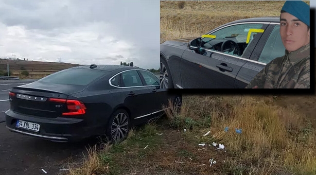 Tortum yolu üzerinde araçta bulunan cansız beden bir uzman çavuş
