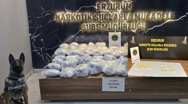 Erzurum'da uyuşturucu mücadelesi