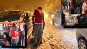 Kızılay'dan yolculara ikram desteği