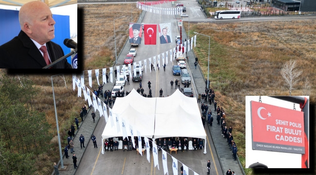 Şehit Polis Fırat Bulut Caddesi açıldı