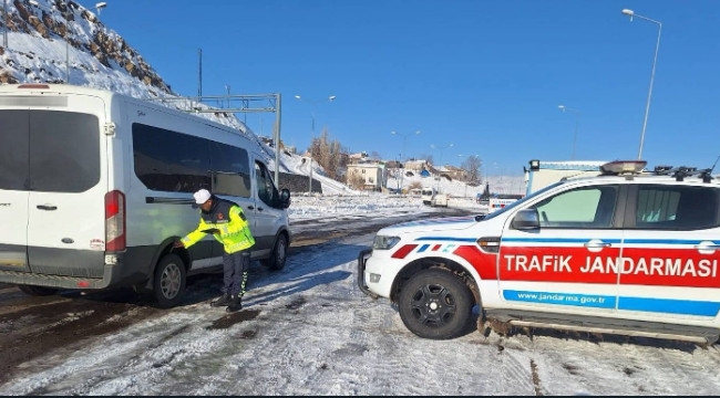 Erzurum'da Jandarma hız kesiyor