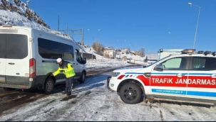 Erzurum'da Jandarma hız kesiyor