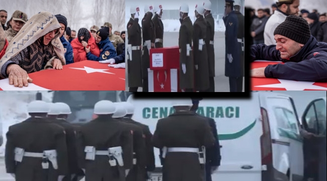 Erzurumlu şehit dualarla uğurlandı