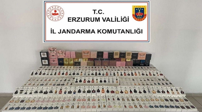 Kaçak pürfümler Erzurum gümrüğüne takıldı
