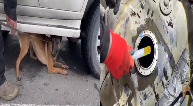 Akaryakıt deposuna zulalanmış...