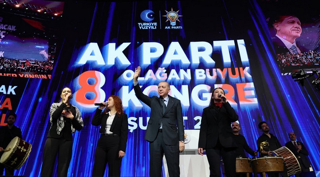 AK Parti 8. Olağan Kongre; Erdoğan yeniden Genel Başkan...