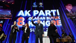 AK Parti 8. Olağan Kongre; Erdoğan yeniden Genel Başkan...